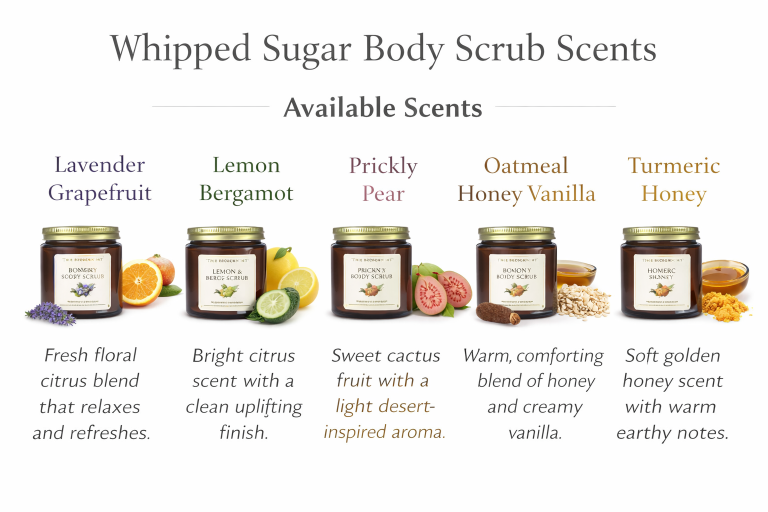 Whipped Sugar Body Scrub | Exfoliating Moisturizing | 4 oz 