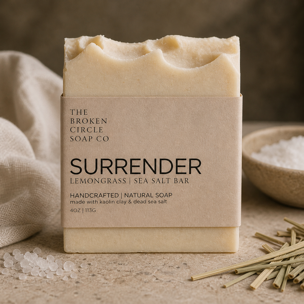 Surrender | Lemongrass Soap | Sea Salt Bar