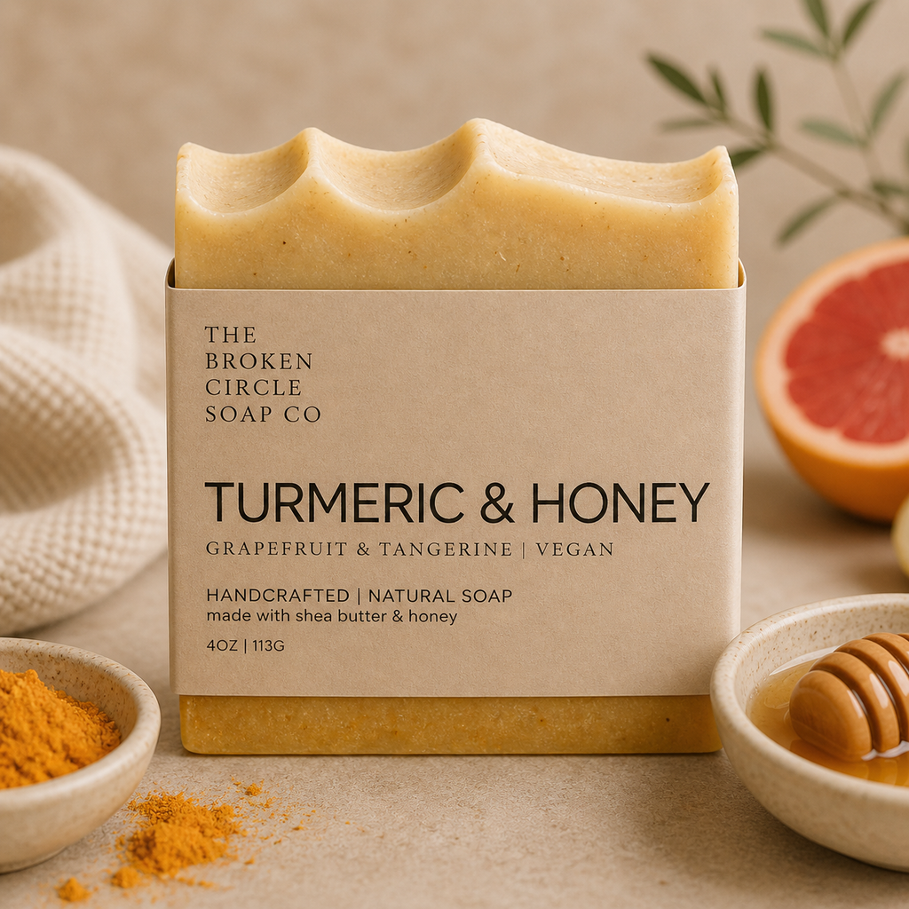 Turmeric Honey | Grapefruit Tangerine Soap | Brightening Bar
